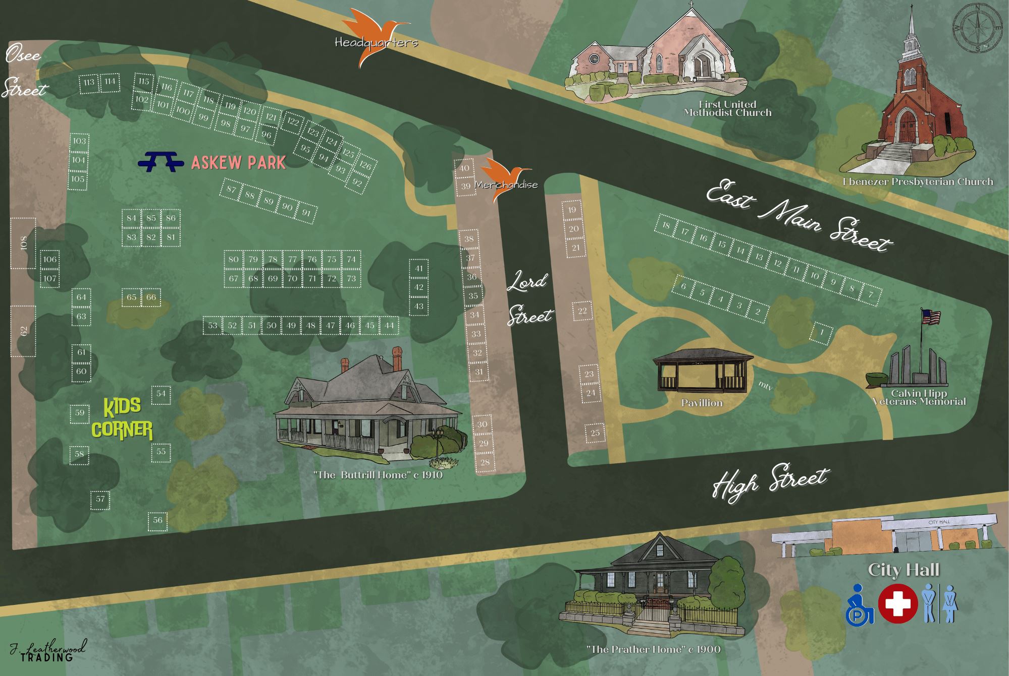 Map of the festival grounds (page 2)