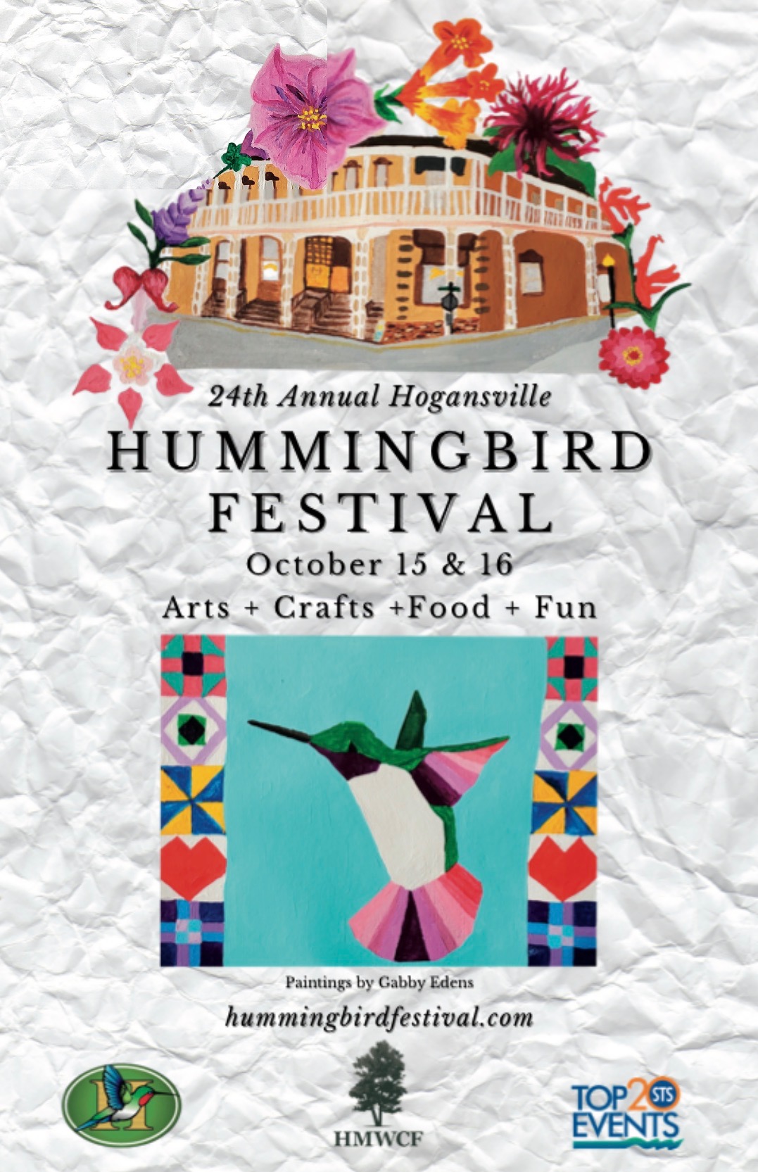 Poster Art Gallery Hummingbird Festival Hogansville,